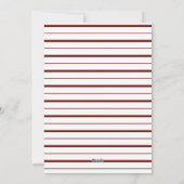 Modern Minimaal Prettig Kerstfeest Ornament Kerstm Feestdagenkaart (Achterkant)