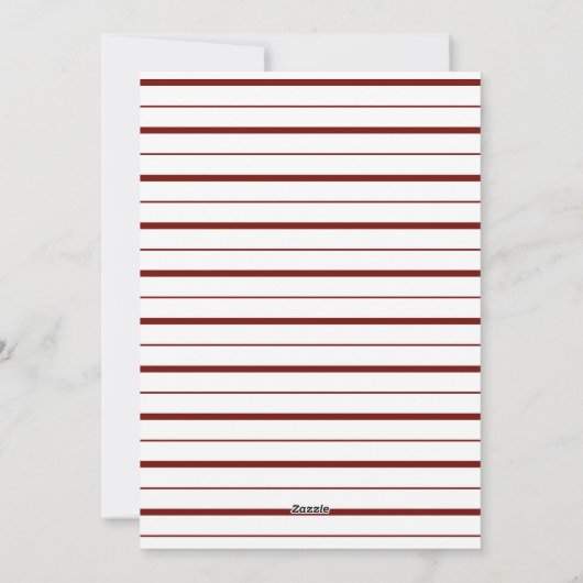 Modern Minimaal Prettig Kerstfeest Ornament Kerstm Feestdagenkaart (Achterkant)