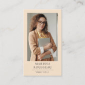 Modern Minimaal Professioneel Foto Visitekaartje (Voorkant)