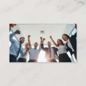 Modern Minimaal Professioneel Logo Foto Visitekaartje (Voorkant)