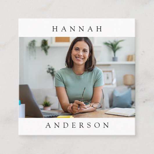 Modern minimaal professioneel Visitekaartje (Voorkant)