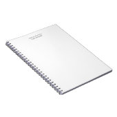 Modern Minimaal Professionel Eenvoudig Notitieboek (Rechterzijde)