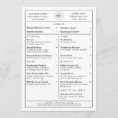 Modern Minimaal Restaurant Voeg uw logo toe  Menu (Voorkant)