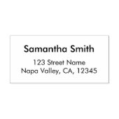 Modern minimaal retouradres rubberstempel (Afrduk)