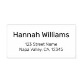 Modern minimaal retouradres  zelfinktende stempel (Design)