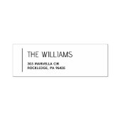 Modern & minimaal retouradres  zelfinktende stempel (Design)