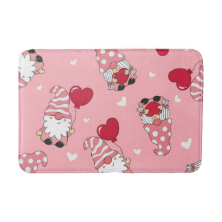 Modern Minimaal Rood Hart Valentijnsdag Cadeau Badmat