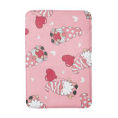 Modern Minimaal Rood Hart Valentijnsdag Cadeau Badmat (Voorkant Verticaal)