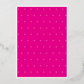 Modern Minimaal Roze Dertig Script Verjaardag Folie Uitnodiging (Achterkant)