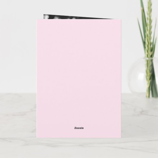 Modern Minimaal Roze & Rode Hart Foto Moederdag Kaart (Achterkant)