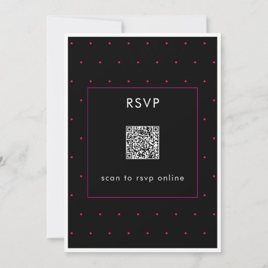 Modern Minimaal Roze Veertig Script Verjaardag QR Kaart (Achterkant)