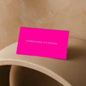 MODERN & MINIMAAL ROZE VISITEKAARTJE