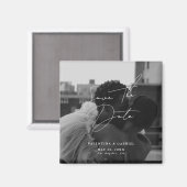 Modern Minimaal Save the Date Uitnodiging Magnet (Voorkant / Achterkant)