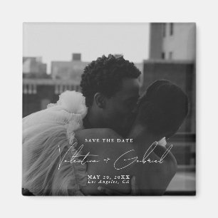 Modern Minimaal Save the Date Uitnodiging Magnet