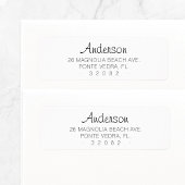 Modern minimaal script 04 | Label retouradres