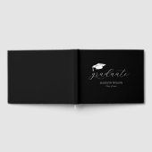 Modern minimaal script afstudeerfeest gastenboek (Volledig)