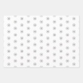 Modern Minimaal Simpel Uw Logo Hier Inpakpapier Vel (Voorkant 3)