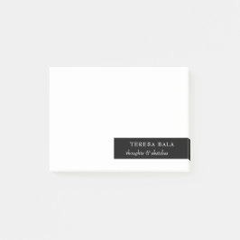 Modern Minimaal | Stijlvolle Zwarte en Witte Notit Post-it® Notes