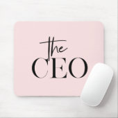 Modern Minimaal The CEO Muismat | Chic Roze (Met muis)