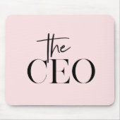 Modern Minimaal The CEO Muismat | Chic Roze (Voorkant)