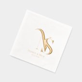 Modern Minimaal | Trouw Monogram Servetten (Links)