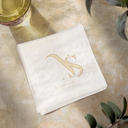 Modern Minimaal | Trouw Monogram Servetten
