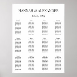 Modern Minimaal Trouw Welkom Bord Poster