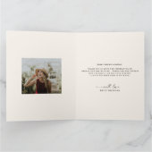 Modern Minimaal Twee Foto Handgeschreven Afstudere Bedankkaart (Binnen)