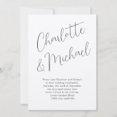 Modern, Minimaal, Typografie - Kaart (Voorkant)