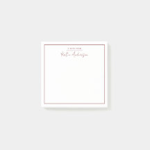 Modern Minimaal Typografie Script Maroon