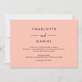 Modern, Minimaal, Typografie Uitnodiging (Voorkant)