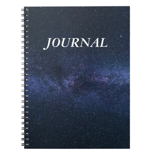 Modern minimaal typografisch tijdschrift notitieboek (Voorkant)