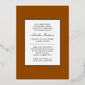 Modern minimaal uniek inktscript Afstuderen Kaart (Achterkant)