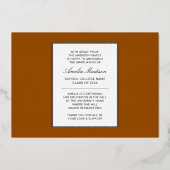 Modern minimaal uniek inktscript Afstuderen Kaart (Achterkant)