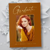 Modern minimaal uniek inktscript Afstuderen Kaart