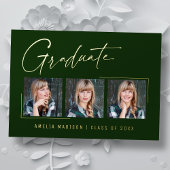 Modern minimaal uniek inktscript Afstuderen Kaart