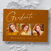 Modern minimaal uniek inktscript Afstuderen Kaart