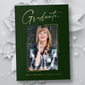 Modern minimaal uniek inktscript Afstuderen Kaart