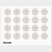Modern Minimaal Vastgoed Agent| | Koper Luxe Ronde Sticker (Vel)