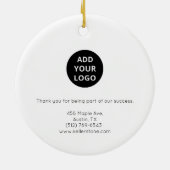 Modern Minimaal Vastgoed Logo Ornament (Achterkant)