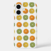 Modern minimaal vers gehaakte citrusschijfpatroon Case-Mate iPhone case (Achterkant)