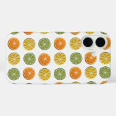 Modern minimaal vers gehaakte citrusschijfpatroon Case-Mate iPhone case (Achterkant (horizontaal))