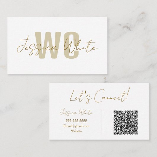 Modern minimaal Visitekaartje (Voorkant / Achterkant)