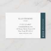 Modern minimaal visitekaartje (Achterkant)