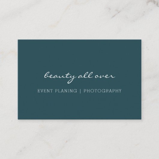 Modern minimaal visitekaartje (Voorkant)