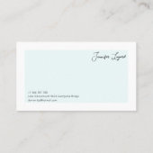 Modern minimaal  Visitekaartje (Achterkant)