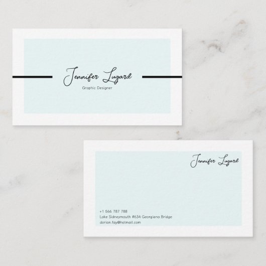 Modern minimaal  Visitekaartje (Voorkant / Achterkant)