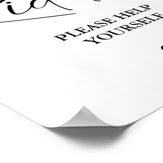 Modern Minimaal Voor de kinderen Trouwgunsten Teke Poster (Hoek)