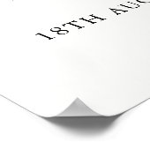 Modern Minimaal Vrijgezellenfeest Welkomstbord Pos Poster (Hoek)