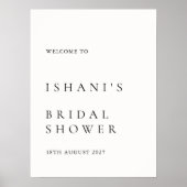 Modern Minimaal Vrijgezellenfeest Welkomstbord Pos Poster (Voorkant)